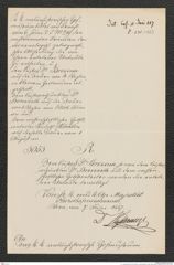 k.k. naturhistorisches Hofmuseum, Intendanzakten 1885-1896 (Hauer), Aktenzahl Z.231/1887, Seite 1
